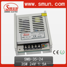 Alimentação de comutação de saída única ultra-fina de 35W 24V (SMB-35-24)